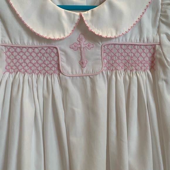 Shrimp & Grits Smocked Girls Dress size 5 - Picture 14 of 15